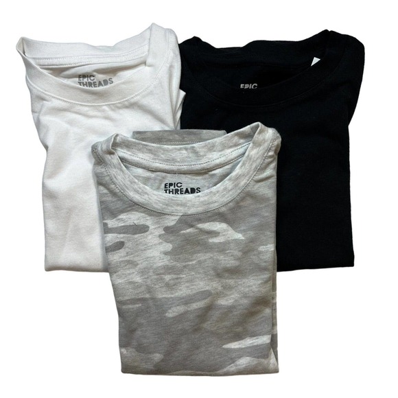 Epic Threads 3 Pack Crew Neck Tees Boys 5 New - Picture 1 of 5